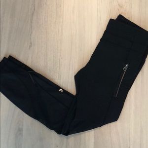 Lululemon 7/8 Mesh Insert Leggings